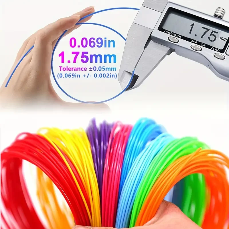 PLA 필라멘트 1.75mm, 3D 펜 PLA 필라멘트 리필, 3D 프린터 및 3D 프린팅 펜에 적합, PLA 3D 펜 필라멘트, 보라색