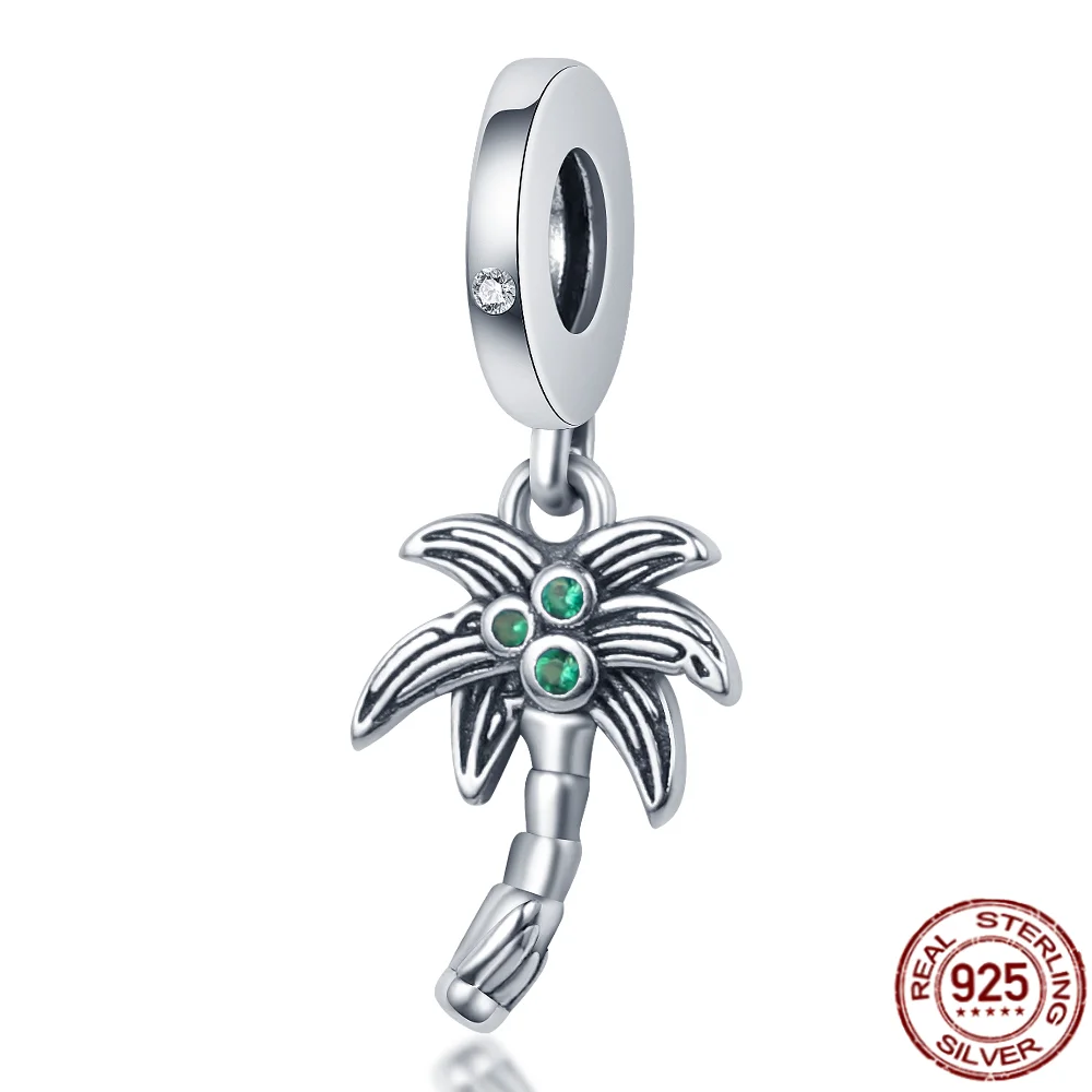 925 Sterling Silver Ocean Series Narwhal Charm Starfish Ocean Waves & Fish Beads Fit Pandora Bracelet DIY Pendant Woman Jewelry