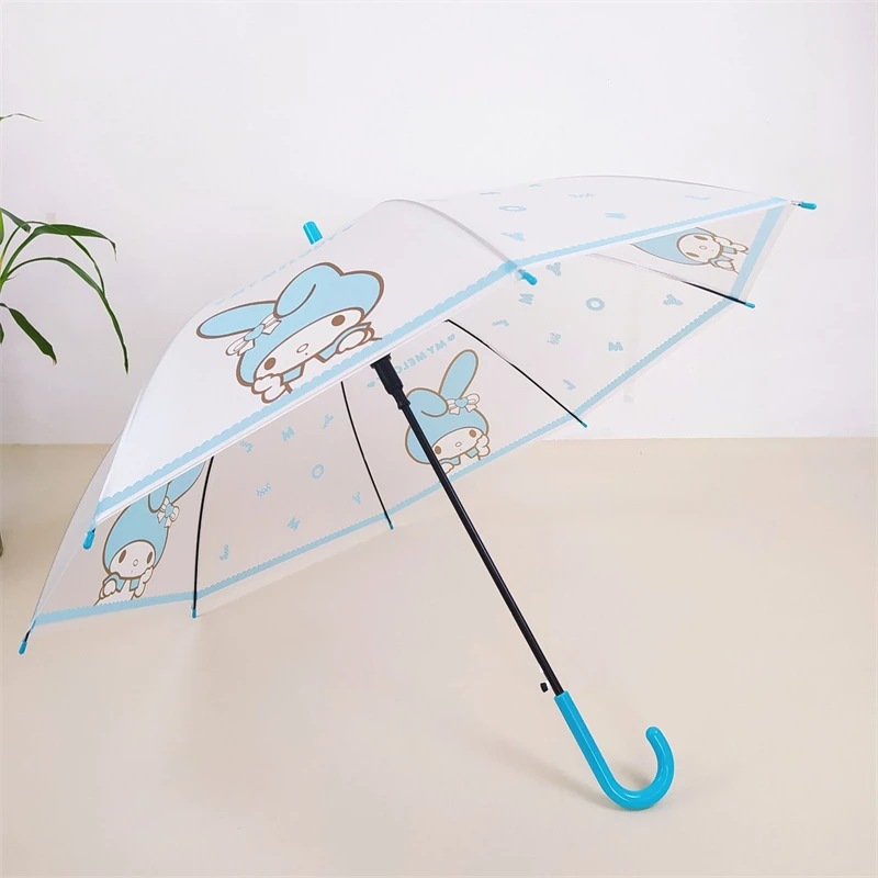 Kawaii Sanrio Olá Kitty Guarda-chuva Bonito Dos Desenhos Animados Pintado  Anti-UV Sombrinha Anime Menina Punho Longo Chuva Ensolarado Guarda-chuva  Espessado - AliExpress