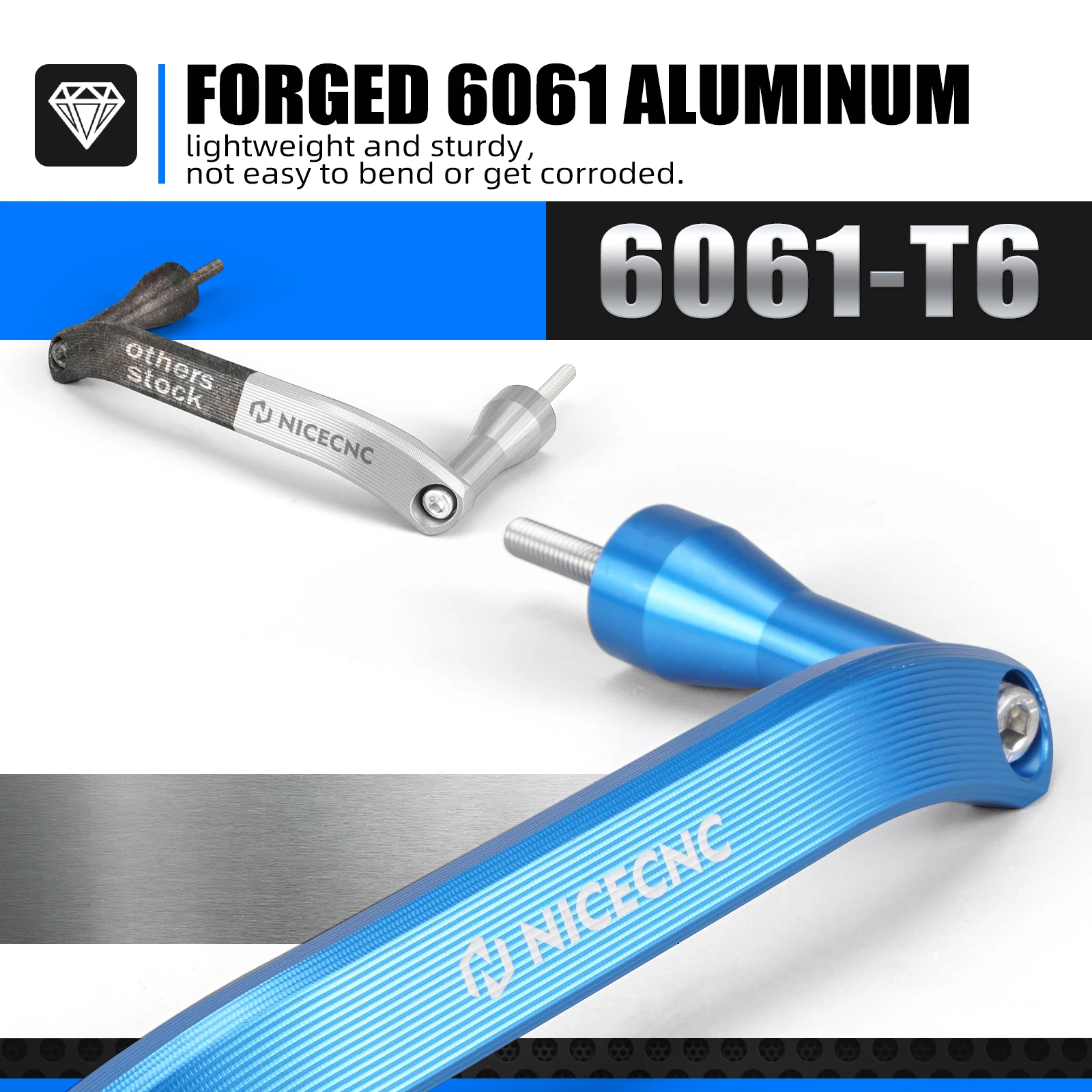 (EU-Lager) Für KTM EXC 300 EXC-F 350 SX 125 SXF 450 XCW TPI 2020-2023 Husqvarna TE300 GasGas EC300 Aluminium-Heckgriffstange – Detail 3
