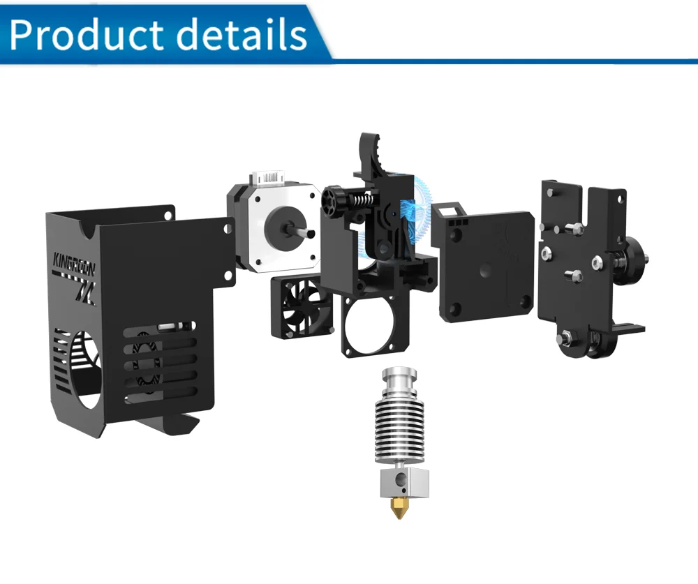 KINWords ON All Metal Extruder Direct Drive Hotend Kit courte portée pour  imprimante 3D Ender 3 CR10 CR-6 Kobra Vyper Chiron plus long LK5 -  AliExpress