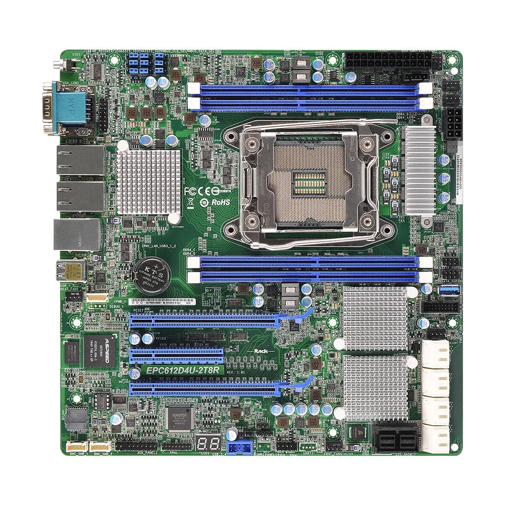 Server Motherboard For ASROCK For EPC612D4U-2T8R LGA2011-3 C612 DDR4 UATX Support E5-1600 2600 V3 Fully Tested Good Quality 4 Server Motherboard For ASROCK For EPC612D4U-2T8R LGA2011-3 C612 DDR4 UATX Support E5-1600 2600 V3 Fully Tested Good Quality - Image 2