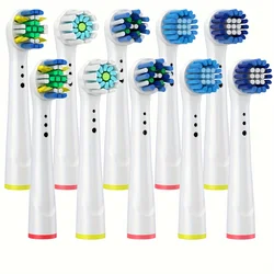 Premium Replacement Toothbrush Heads - Pack of 10 (10pcs set)