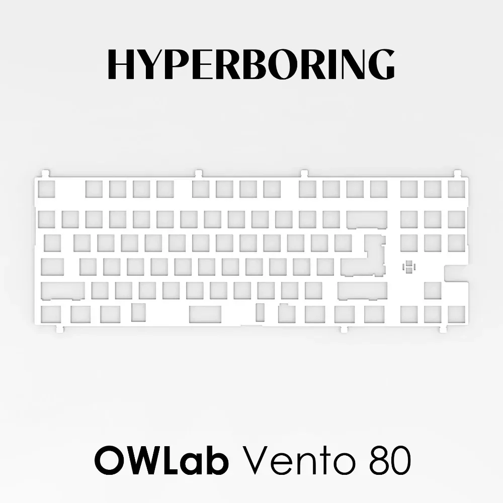 Vento80 フルカスタム構成 PCB2種・プレート2種 高級キーボード Owlab-メカニカルキーボード,真ちゅう製アルミニウムフレーム,カスタム