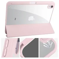For iPad 10th Gen Case with Pen Holder Trifold Acrylic Clear Back Hard Cover For iPad 10.2 9.7 Air 5 11 iPad 10 9 11th A16 Case - Image 4