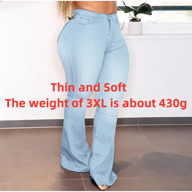 Bell Bottom Denim Pants 