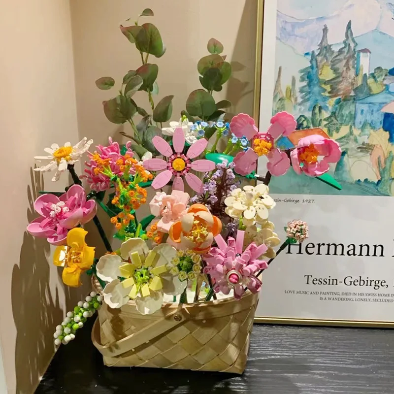 Romantic Garden Floral Building Block Set
