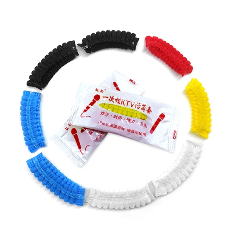 

Disposable Non-woven Microphone Cover Mic Windscreen for Most Handled Microphone Clean Non-woven Fabric Mic Covers