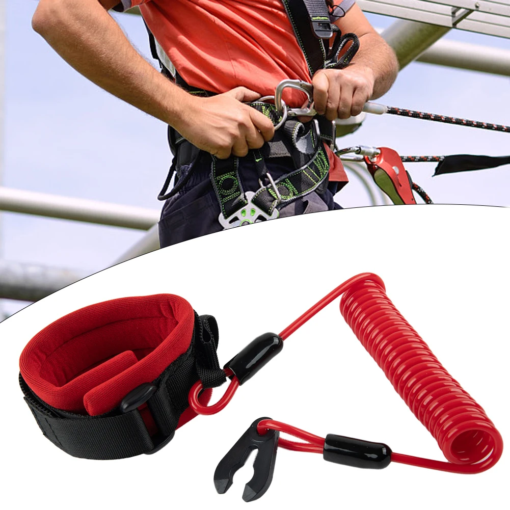 Safety Strap Tether Lanyard Kill Red Rope Stop Switch Fit For Jet Ski JT900 JT1100 Motorcycle Exterior Accessories