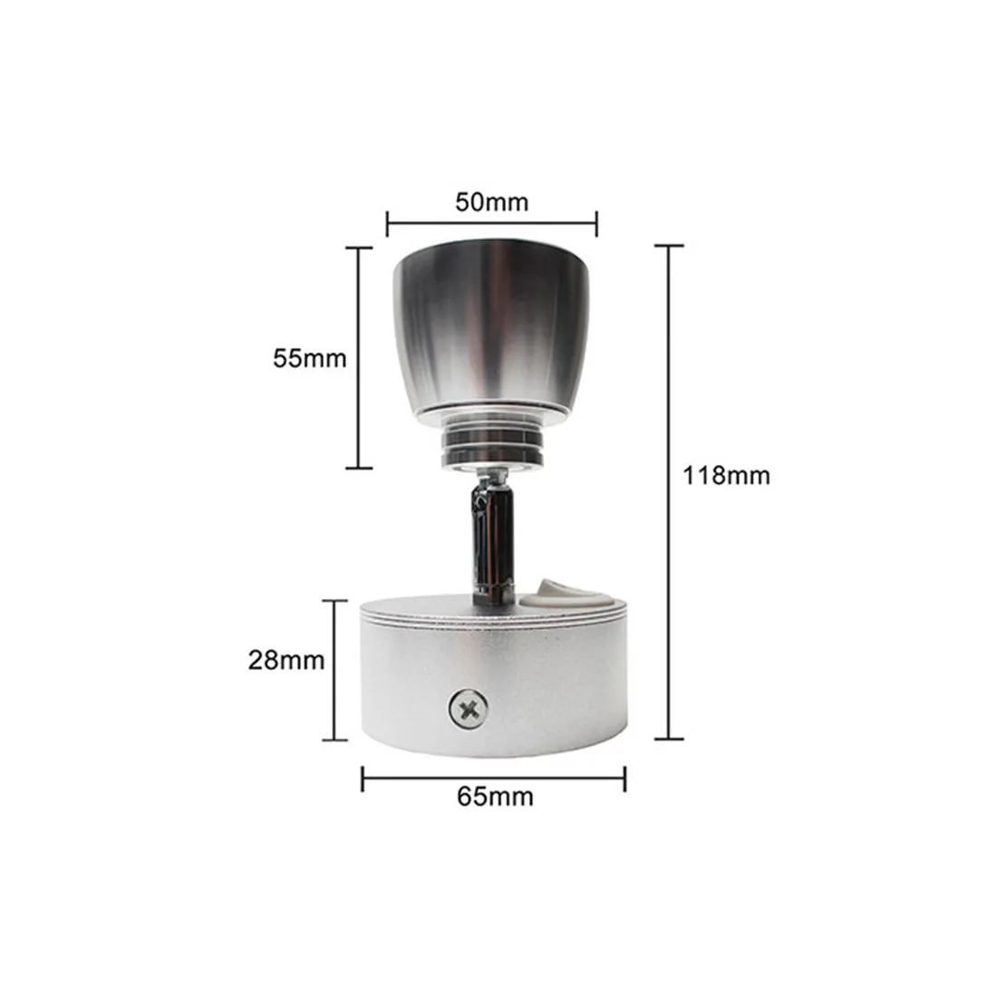 DC12V 3W 6000K 4000K 3000K LED 워시 독서 등 RV 침대 옆 램프 캐러밴 트레일러 보트 보트 홈 캠프 인테리어 벽 조명