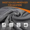 Dog Bathrobe Towel 2 in 1 Adjustable Magic Tape Fast Dry Robe Super Absorbent Pet Wear for Small Medium Sized Dogs After Bathing 3