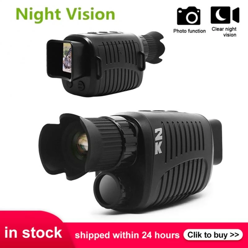 2K HD Infrared Night Vision Device Dual Use Monocular Camera Professional 5X Digital Zoom Telescope For Outdoor Travel Hunting underwater digital cameras