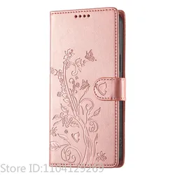 Deluxe Embossed Leather Flip Phone Case with Magnetic Wallet & Card Slot - Sony Xperia 10 VI (Rose Gold)