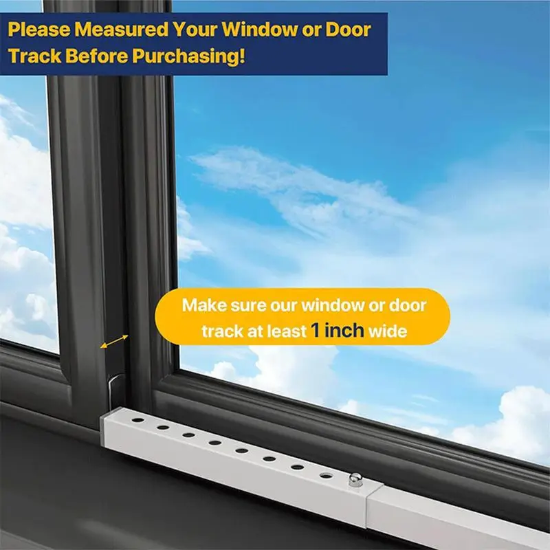 Window Security Bar Adjustable Window Interior Adjustable Bar For Security Anti-Theft Stoppers For Child And Pet Safety