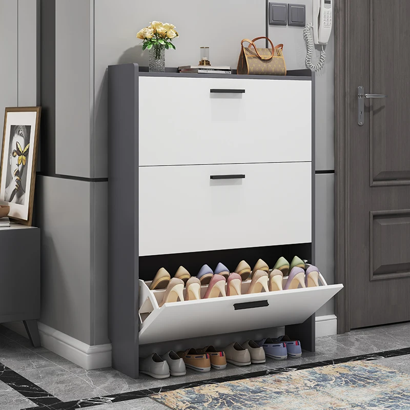 

Сверхтонкий шкаф для обуви, домашний самосвал от двери до двери, шкаф для крыльца, встроенная Простая Стойка для обуви