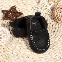 Casual Solid Color Slip On Low Top Loafer Shoes For Baby Boys Lightweight Comfortable Non Slip Flat Shoes For Indoor Outdoor 2