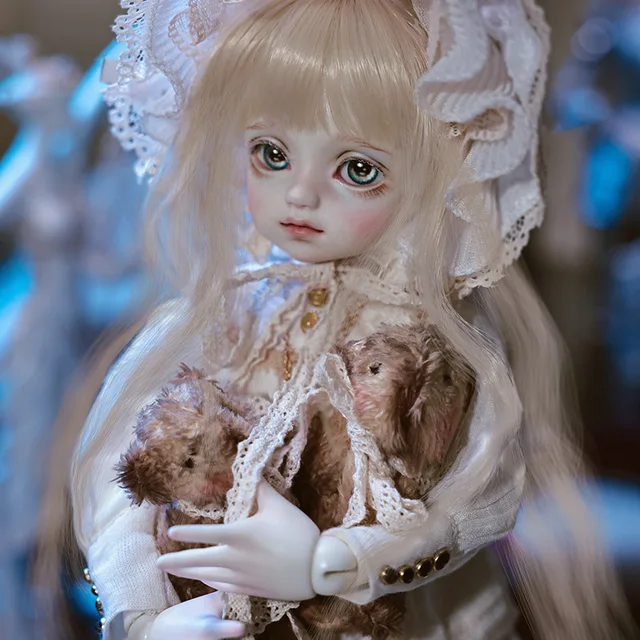 Evelyn BJD Dolls Resin human body Dolls European Court Style Human Face Dark Wind Skull Face  Art Toy 4