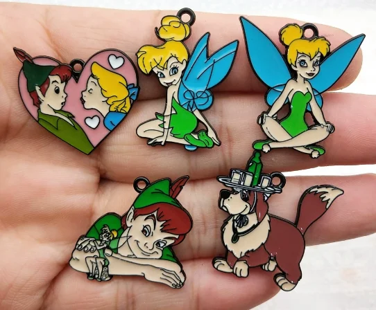 Colorful Cartoon Enamel Charms for DIY Jewelry and Crafts (Set of 10)