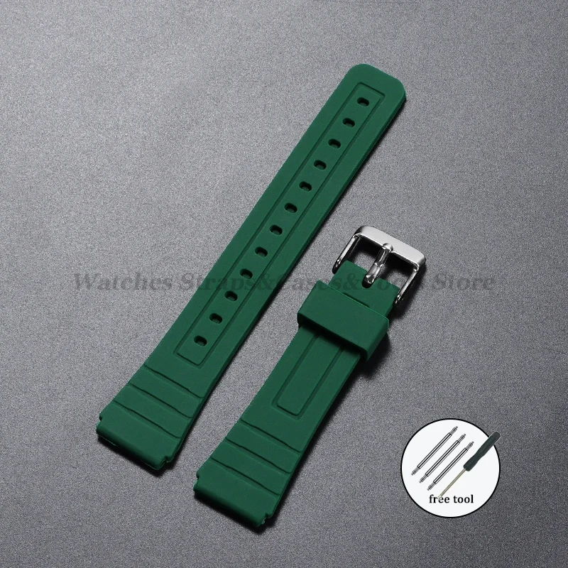 ตัวเลือกสินค้า ยางซิลิโคน 18 มม. สำหรับ Casio สายนาฬิกา SportBracelet