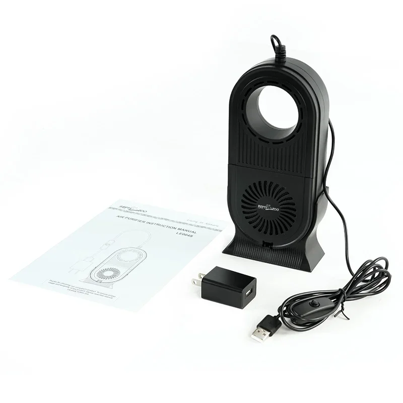 Reptile Terrarium Timed Air Purifier With UV Sterilization Lamp 4-layers Strong Filtration Air Purifier Amphibians Supplies