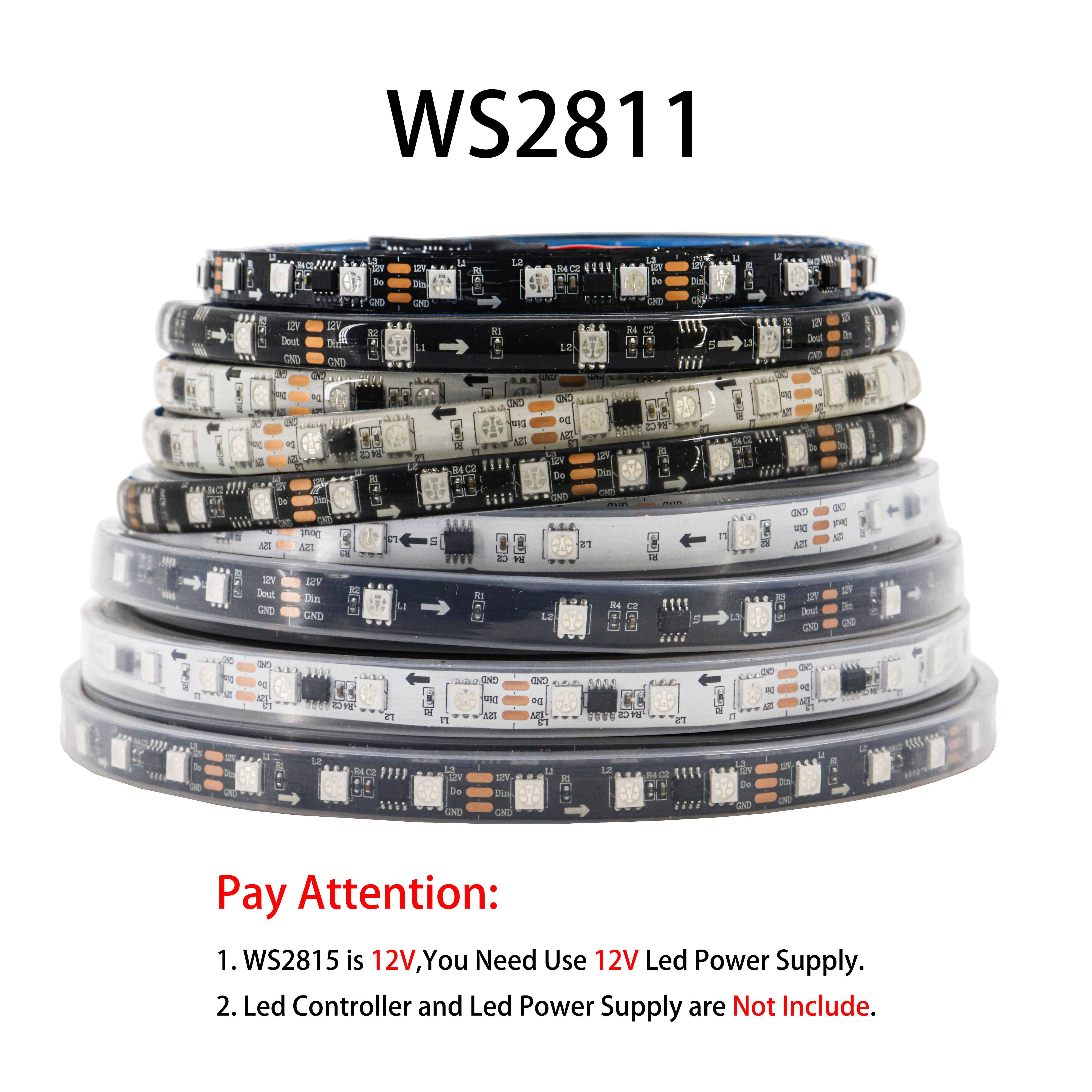 ตัวเลือกสินค้า ไฟ LED สายเส้น 5050 RGB สมาร์ทแอดเดรส