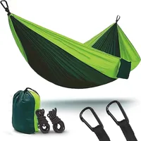 Double Portable Hammock for Camping Lightweight Nylon Parachute Hammock for Backpacking Travel Beach Backyard Patio Hiking 1