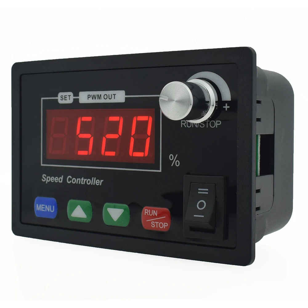 ajustável PWM frente para reverter rotação tacômetro