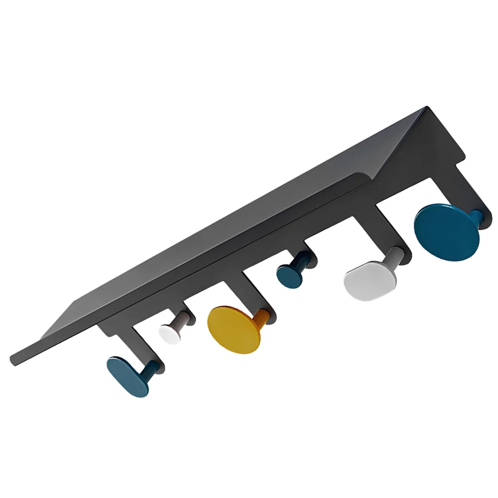 

Wall Mounted Coat Hooks Wall-mounted Hanger Towel Stand Rack Iron Modern For Bathroom Decorations