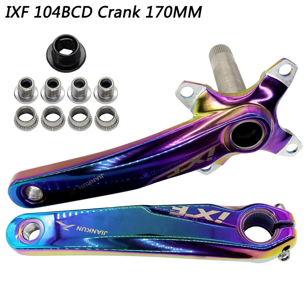 BUCKLOS IXF 30T Mountain Bike Crankset - 104 BCD Hollowtech 170mm Single Speed Crank