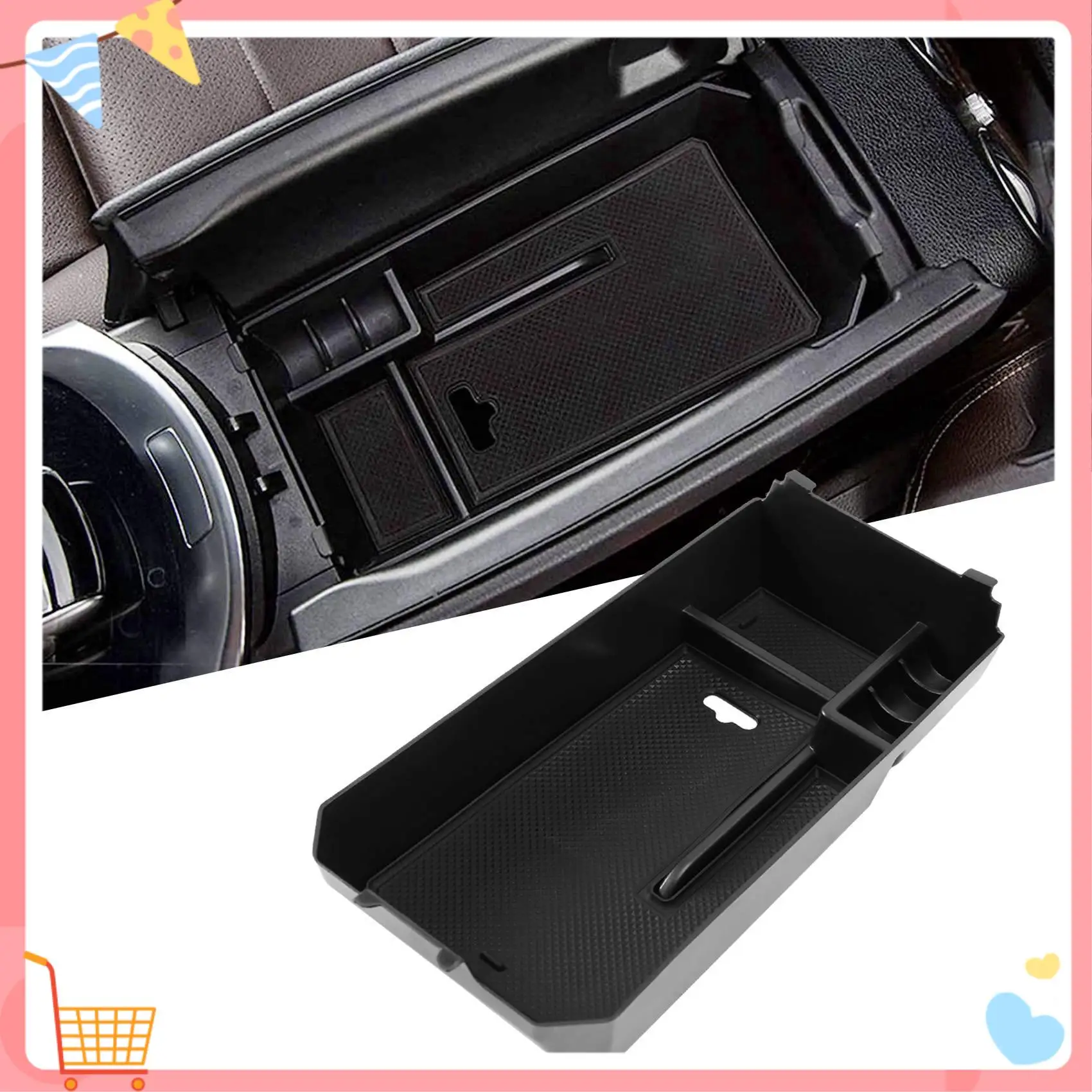 메르세데스 벤츠 W205 C 클래스 W253 GLC 클래스 2015-2020 용 센터 콘솔 주최자 트레이, 콘솔 팔걸이 보관함