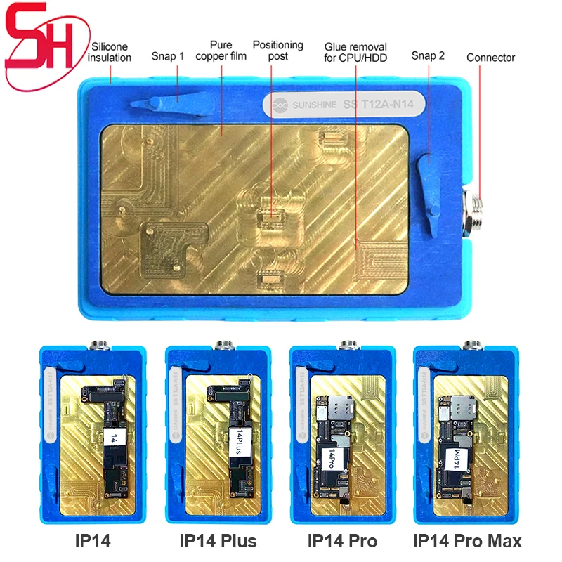 

SUNSHINE SS-T12A Motherboard Layered Heating Table for ip 15 14 13 12 11 X Android Phone Main Board CPU Repair Disassembly Tools
