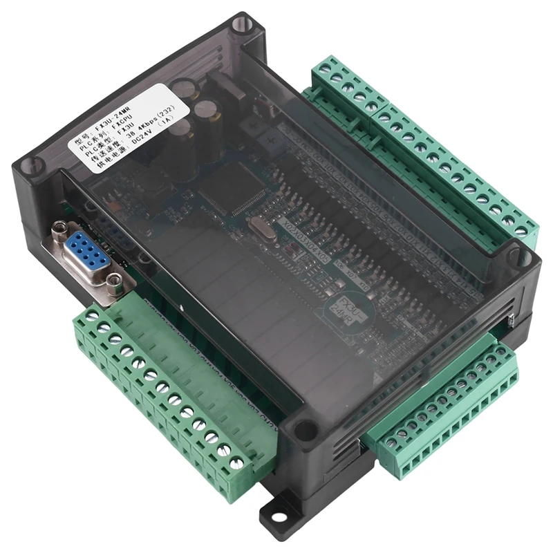 

PLC Industrial Control Board High-Speed Programmable Controller Board FX3U-24MR With Shell