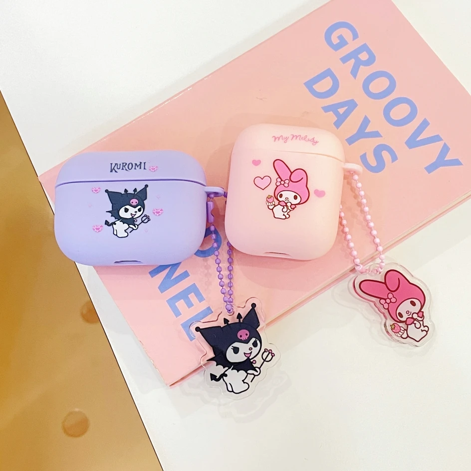 Sanrio My Melody Kuromi Matte TPU słuchawki Case dla Apple