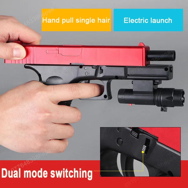 Fully automatic high-speed crystal bullet toy gun for boys parent-child communication interactive toy Christmas gift 4