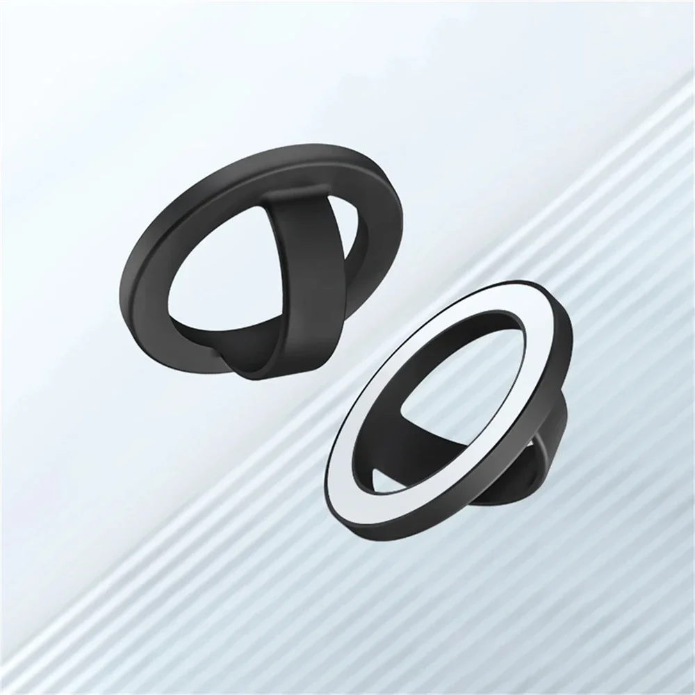 Magnetic Silicone Ring Holder for Phones - Universal Ring-Shaped Grip Accessory