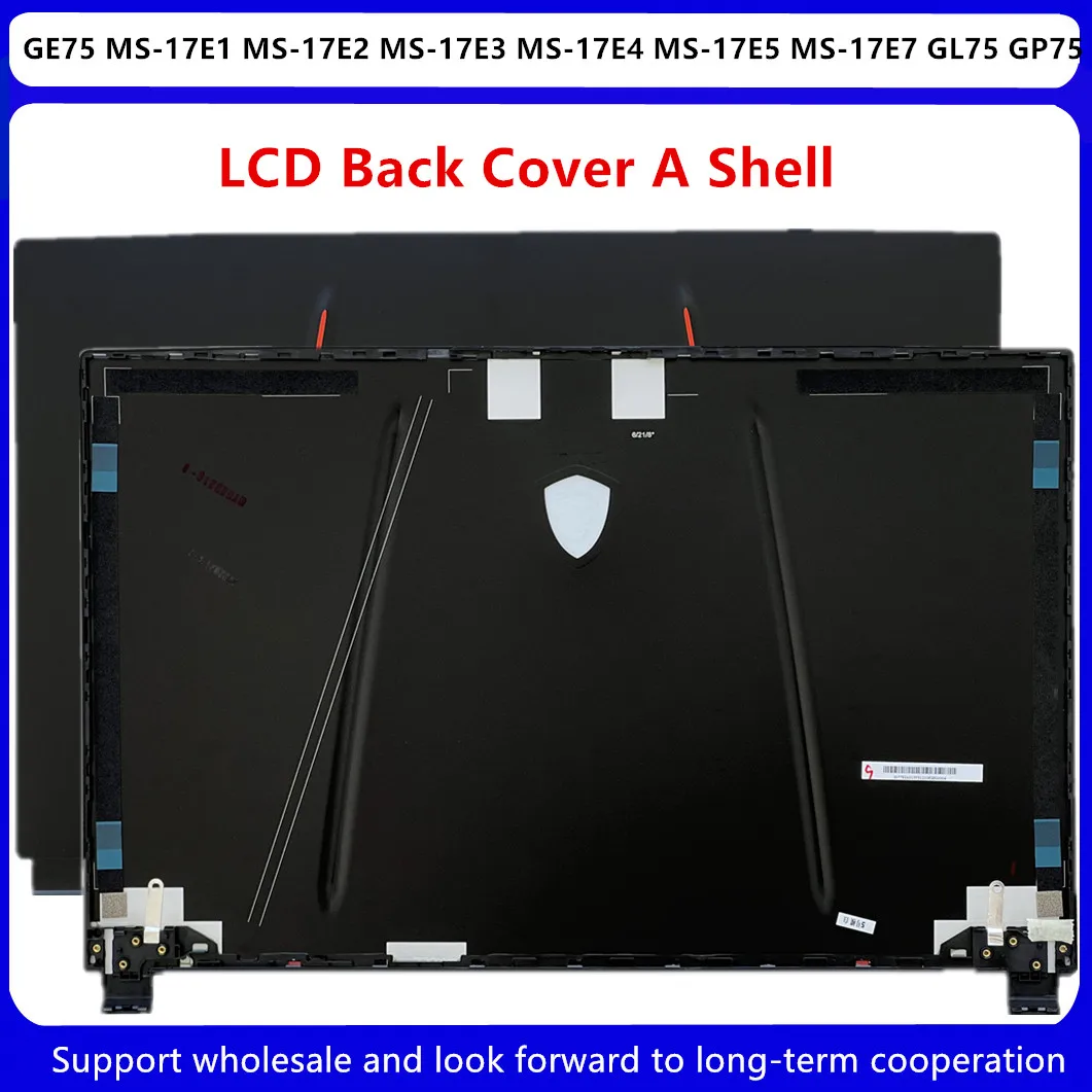 para Msi Ge75 Raider 8sg 8sf 8re 8rf Ms17e1 Ms-17e2 Ms-17e3 Ms-17e4 Ms-17e5 Ms-17e7 Gl75 Gp75 Lcd Back Cover Moldura Dobradiça Novo - Imagem 4