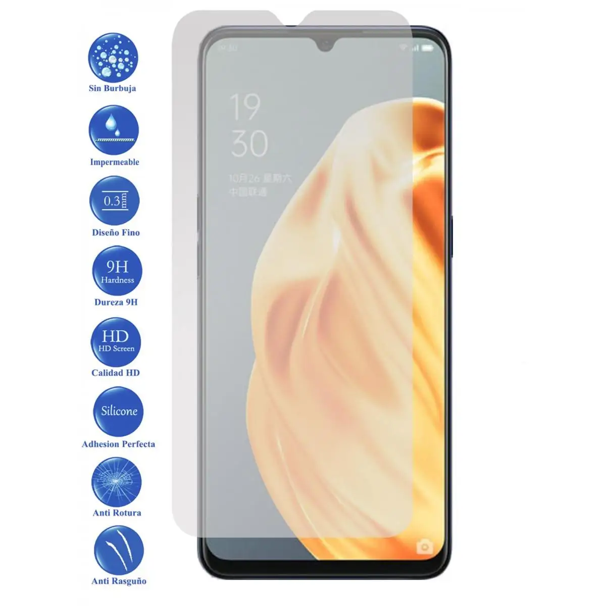 Proteggi Schermo In Vetro Temperato Oppo A91 9H Per Movil - Todotumovil