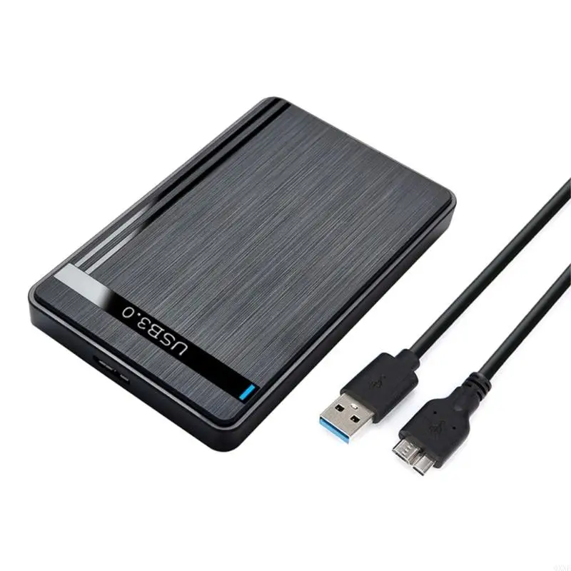 QXNE 2.5in USB3.0 HDD SSD Box Hard Disk Case- Enclosure 2.5'' HDD External Case- Tool Installation USB Cable