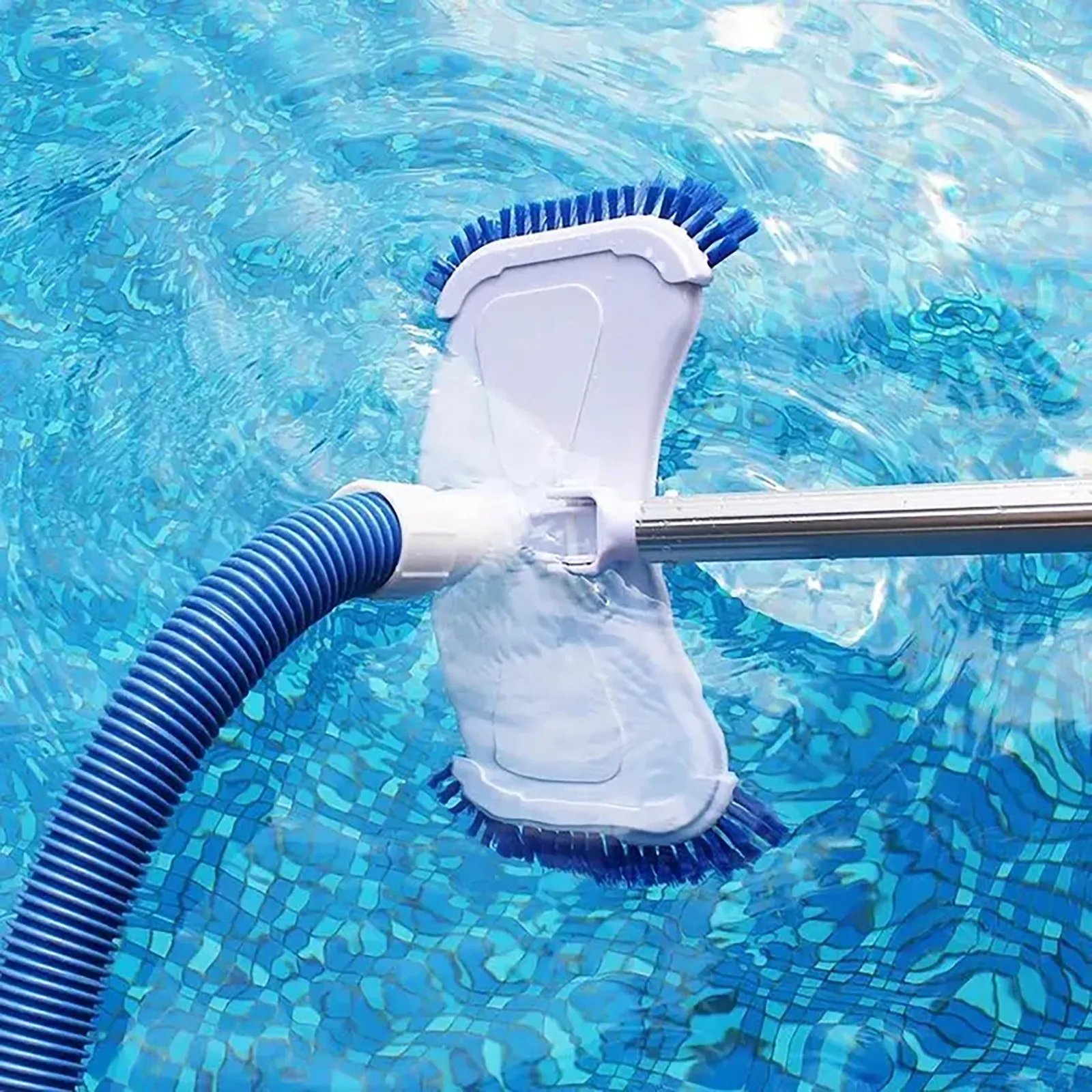 Pool Cleaning Brush Vacuum Head Brush Cleaner Pool Suction Head Brush Cleaner Tool Parts Reinforced Suction With Side Manual pool cleaning tool pool cleaning brush