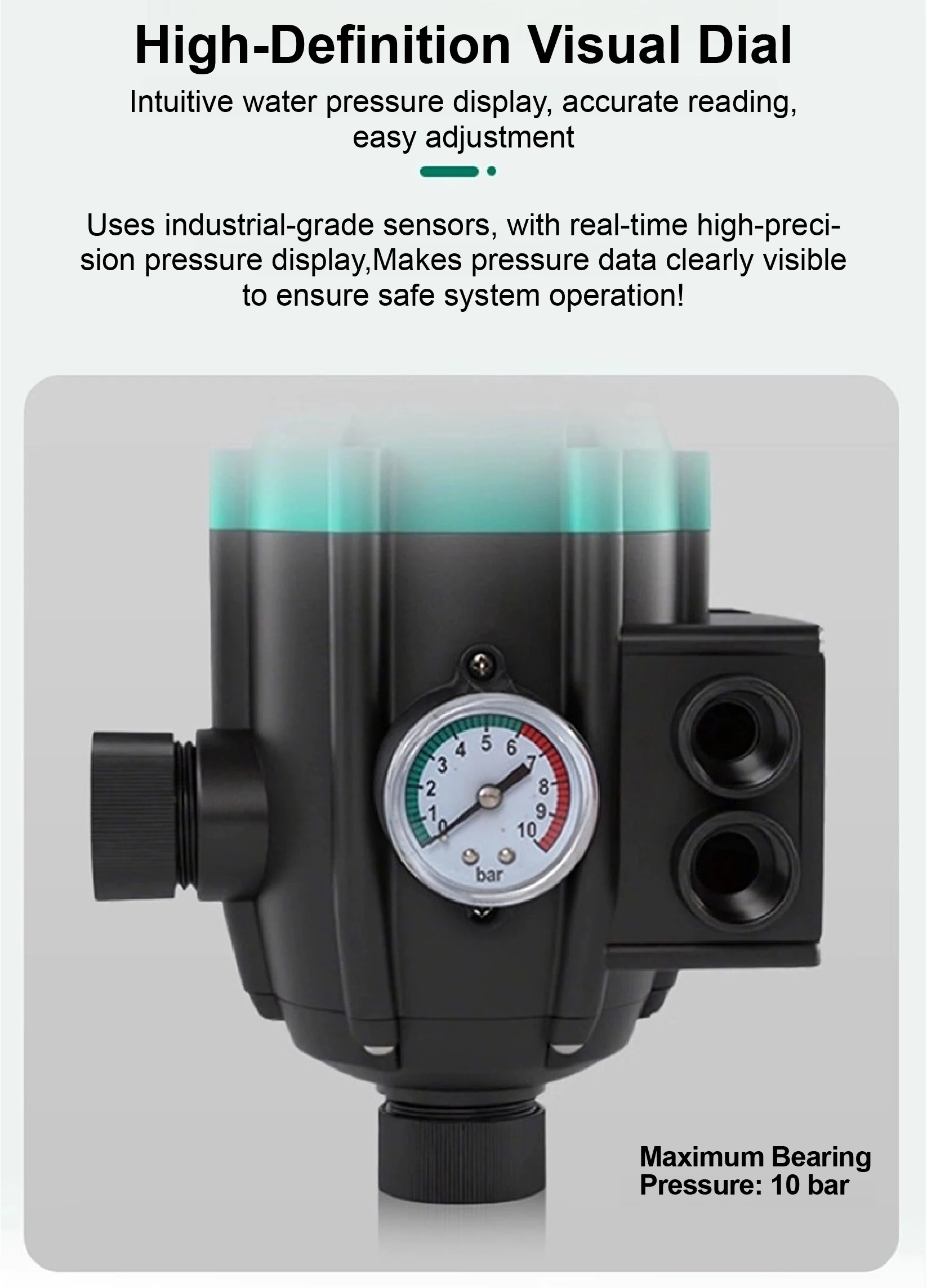 PS02 Automatic Start Stop Booster Water Pump Pressure Switch Controller G1 G2 1-