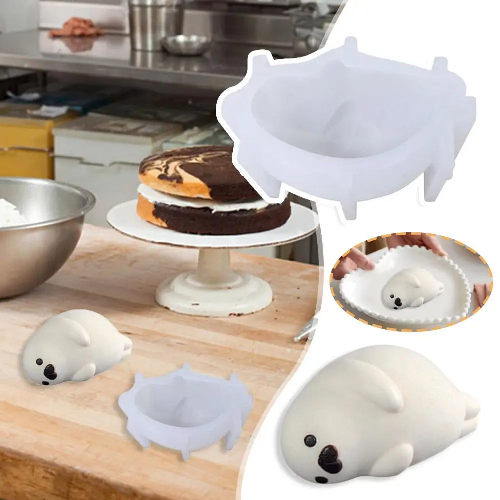 3DPuddingSealCandleMoldsCatSiliconeMoldEpoxyCreamMolds