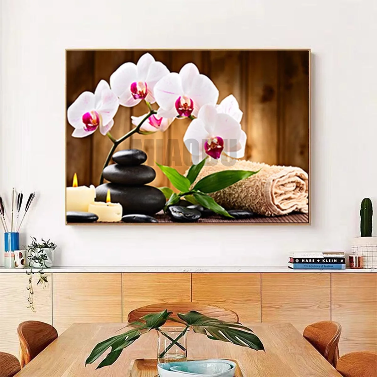 5D Diamond Painting Phalaenopsis Orchid Cross Stitch Kits Flower Diamond Embroidery Mosaic Drill Landscape Home Decoratie