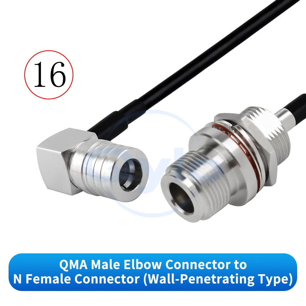 (1 Stück) QMA auf N-Typ HF-Adapterkabel Verlängerungskabel Stecker/Buchse Winkelstecker RG174 Koaxialkabel 0-6GHz QMA auf N Kabel – Detail 18