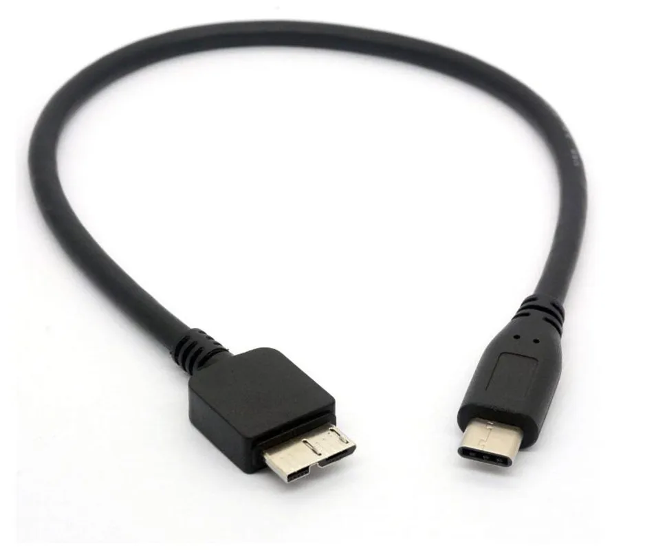 

LBSC USB C to Micro USB Cable, USB 3.1 Type C to Micro B (Micro USB) for WD my PassPort HDD Hard Disk,