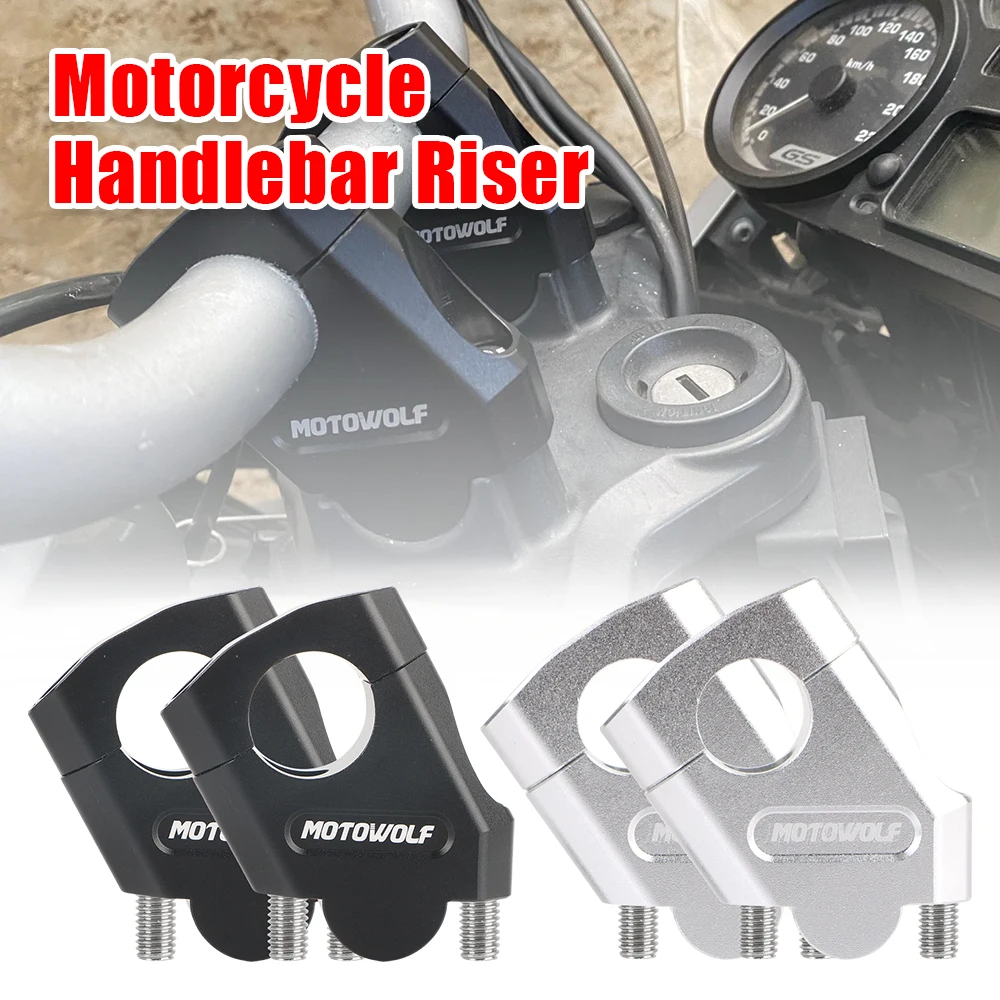 Handlebar Riser For Honda CT125 (2020-2022) - 30mm Up, 18mm Back, Aluminum, Improves Riding Comfort
