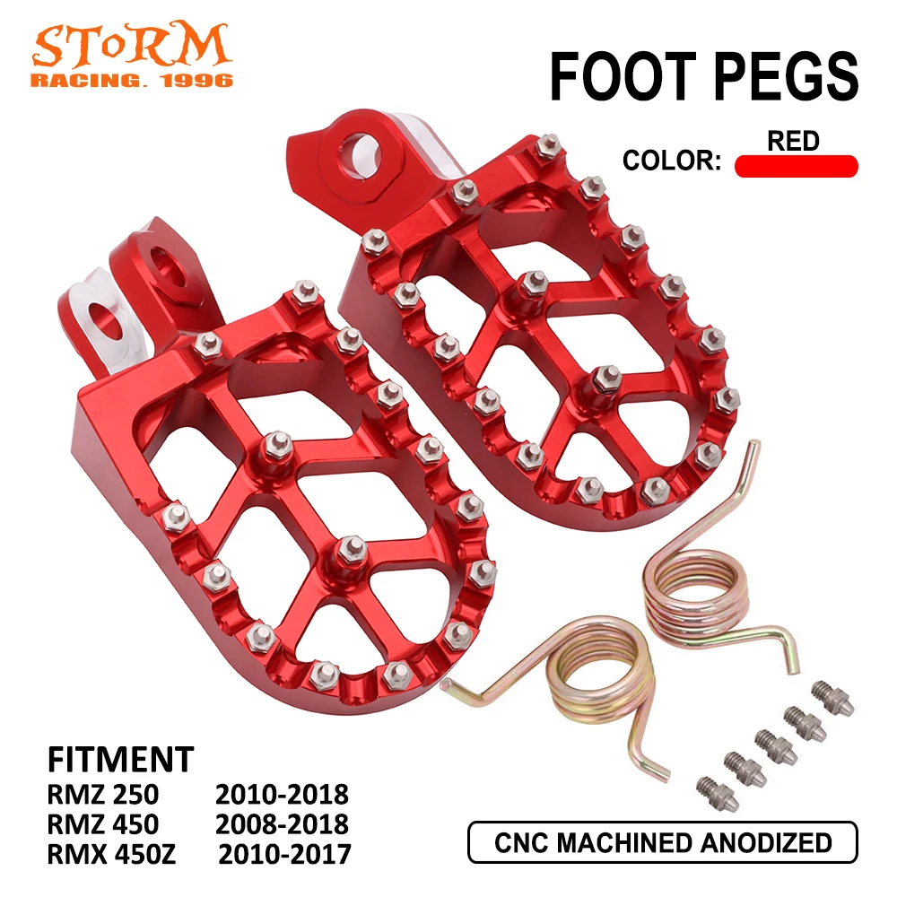 motocross off-road, pedais para motocicleta Suzuki RMZ250