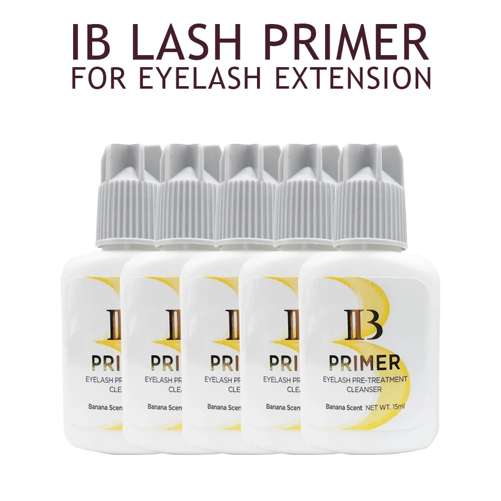 

5 Bottles Clear Liquid Primer for Eyelash Extensions Supplies Primer 15ml False Lash Adhesive Korea Makeup Tools Professional