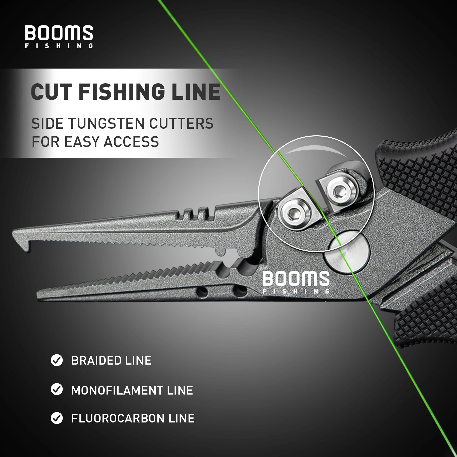 Stainless Steel Fish Fishing Plier Scissor Fishing Crimping Pliers with Lanyard and Sheath
