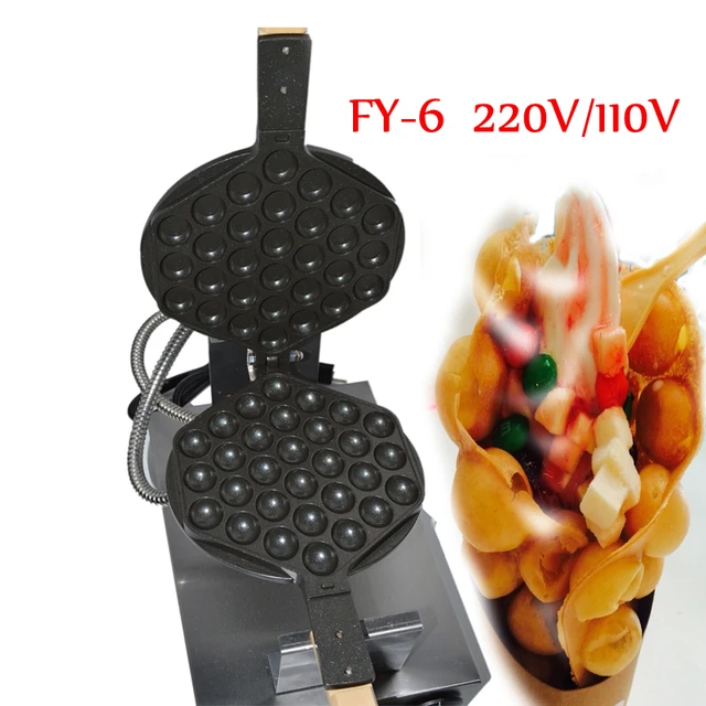 AeKeatDa 6.7 Inches Double Side Waffle Maker Egg Waffle Maker Cake Maker  Ice Cream Cone Maker Nonstick Egg Roll Pan for Home Kitchen Restaurant and