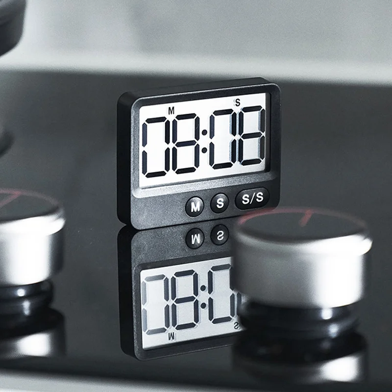 Digital Timer Kitchen Study Mute Magnetic Countdown Timer With Large LCD Display Digital Timer Clock Up To 99 Minutes 59 Seconds